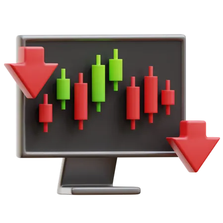 Trading Loss  3D Illustration