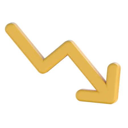 Trading Loss Chart  3D Icon