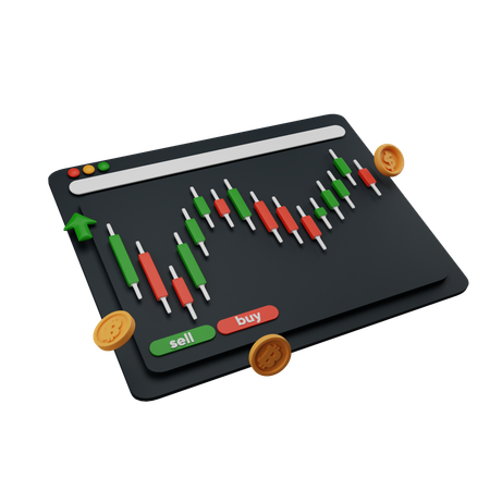 Trading Market  3D Icon