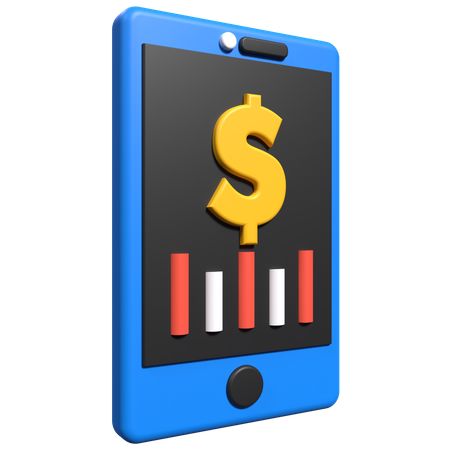 Commerce mobile  3D Icon