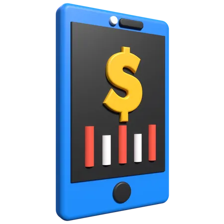 Commerce mobile  3D Icon