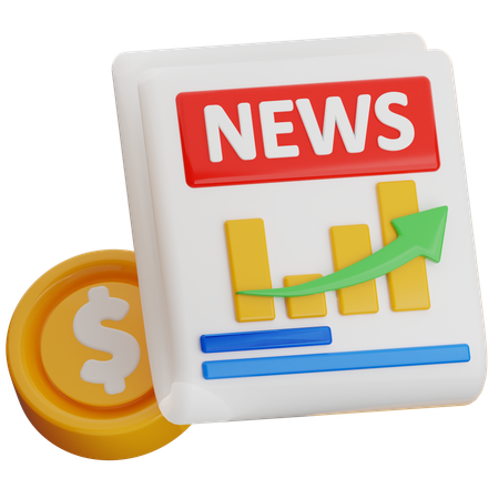 Trading News  3D Icon