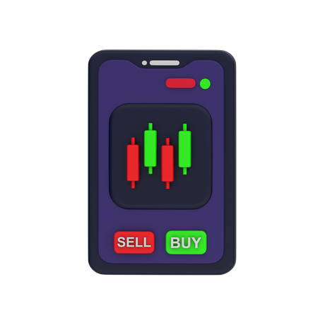 Trading Platform  3D Icon