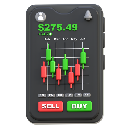 Trading Platform  3D Icon