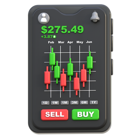 Trading Platform  3D Icon