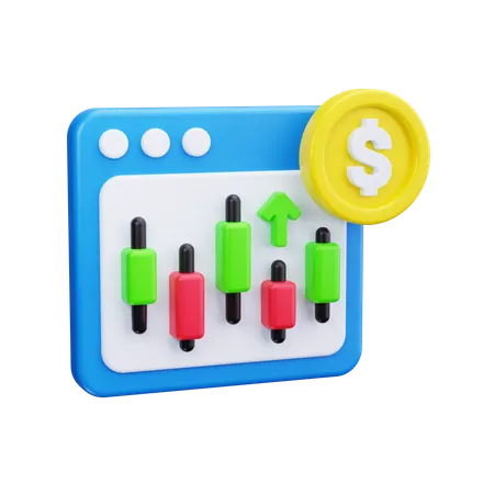 Trading Profit  3D Icon