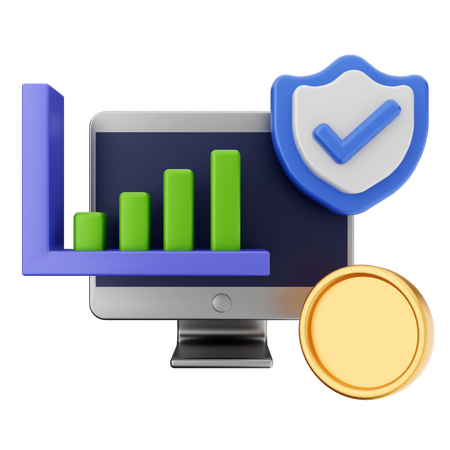 Trading Protection  3D Icon