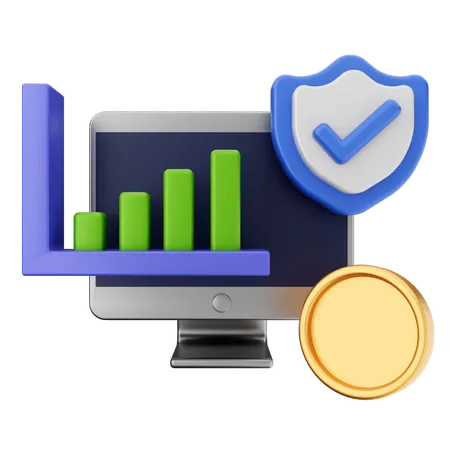 Trading Protection  3D Icon