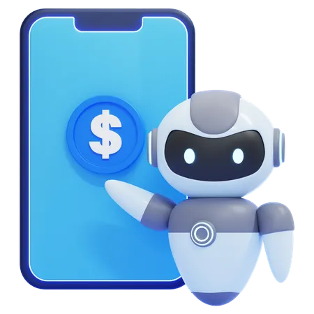 Trading Robot  3D Icon