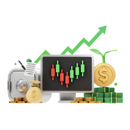 Trading Strategy  3D Icon