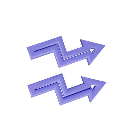 Trading Up Arrow  3D Icon