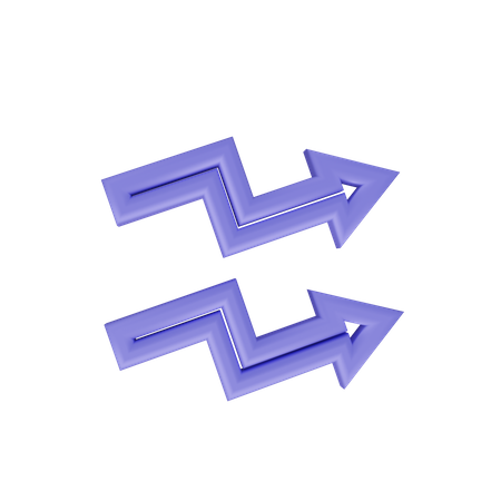 Trading Up Arrow 3D Icon