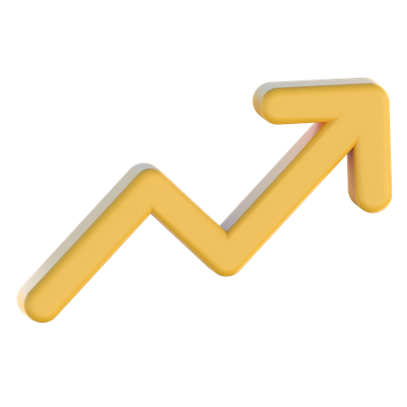 Trading Up Chart  3D Icon