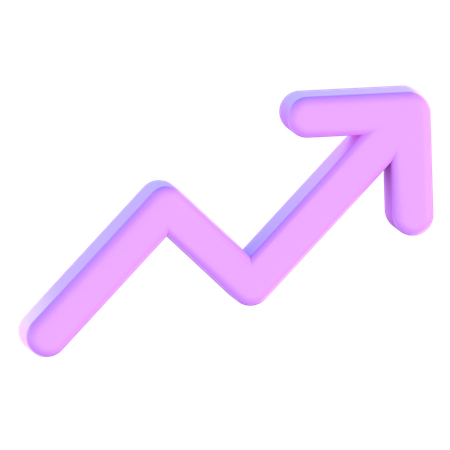 Trading Up Chart  3D Icon