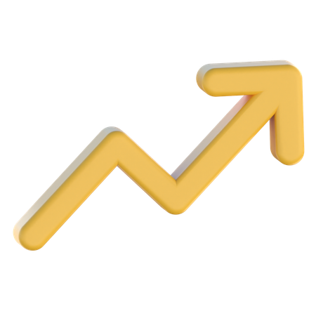 Trading Up Chart  3D Icon