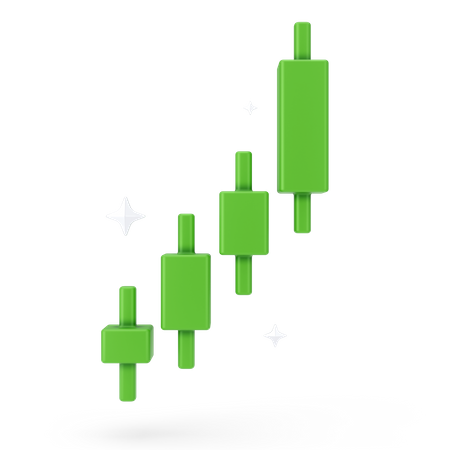 Trading Up Chart  3D Icon
