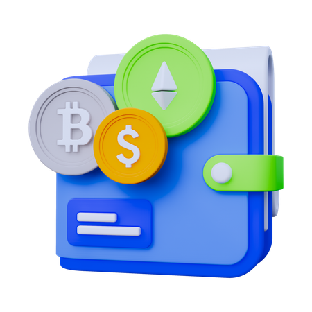 Trading Wallet  3D Icon