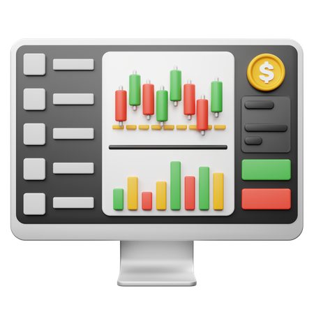 Trading Web  3D Icon
