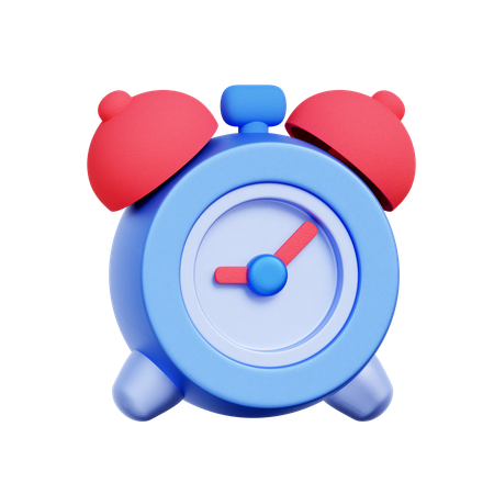 Traditional Alarm Clock  3D Icon