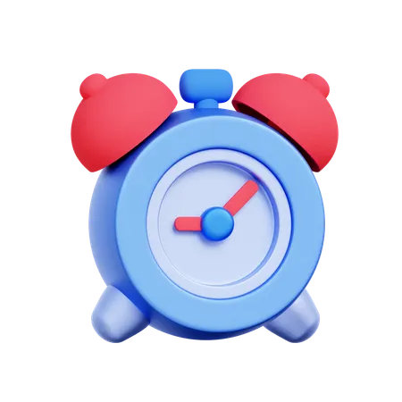 Traditional Alarm Clock  3D Icon