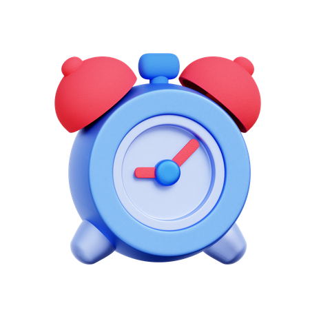 Traditional Alarm Clock  3D Icon
