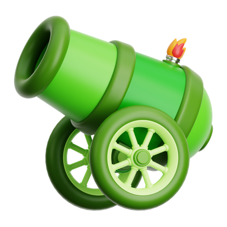 전통 대포  3D Icon