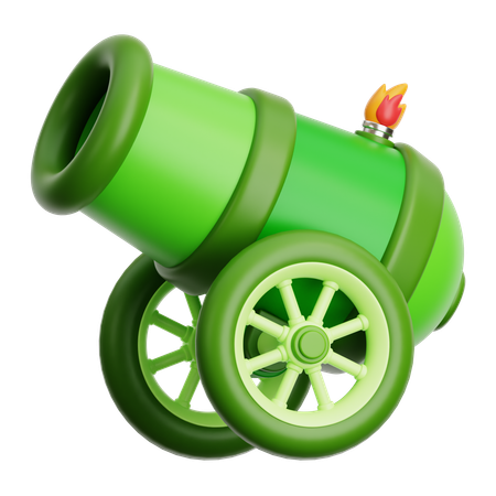 Traditional Cannon  3D Icon