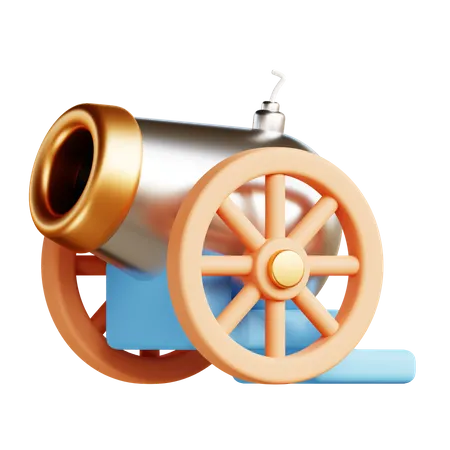 Traditional Cannon  3D Illustration