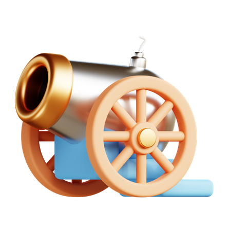 Traditional Cannon 3D Illustration
