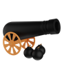 traditional cannon 3d logo