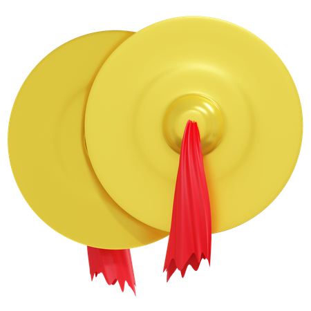 Traditional Chinese Cymbal  3D Icon