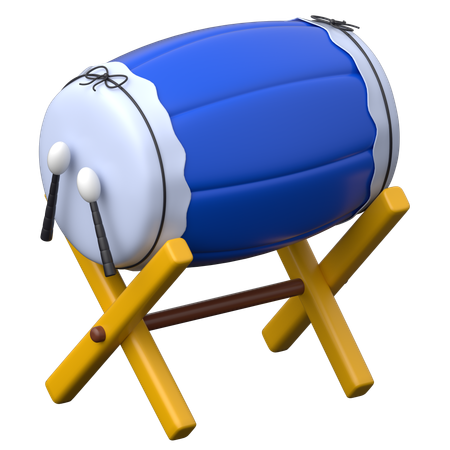 Traditional Drum Bedug  3D Icon