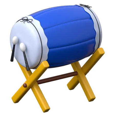 Traditional Drum Bedug  3D Icon