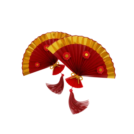 Traditional Fan  3D Icon