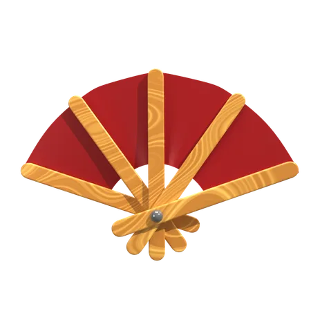 Traditional Fan  3D Icon