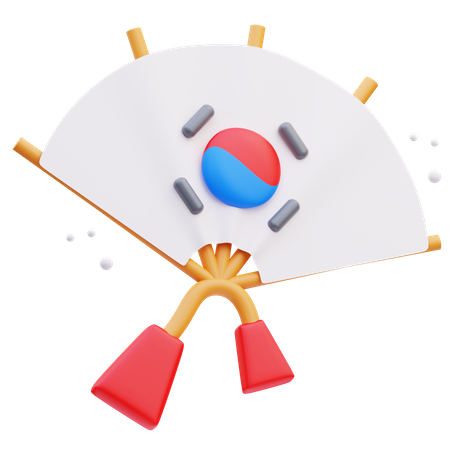 Traditional Fan  3D Icon