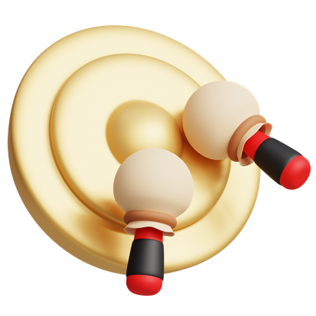 Traditional Gong  3D Icon