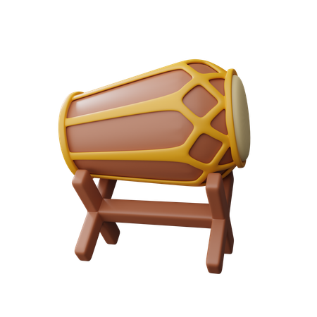Traditional musical instrument  3D Icon