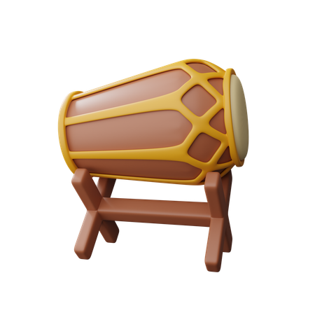 Traditional musical instrument  3D Icon