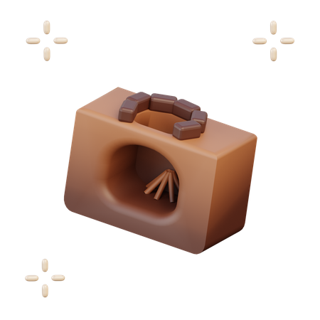 Traditional Stove  3D Illustration