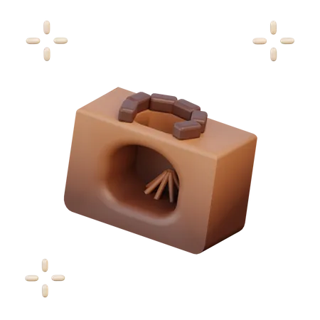 Traditional Stove 3D Illustration