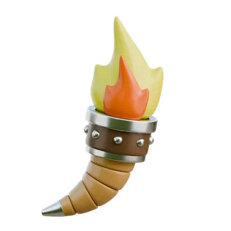 Traditional Torch  3D Icon