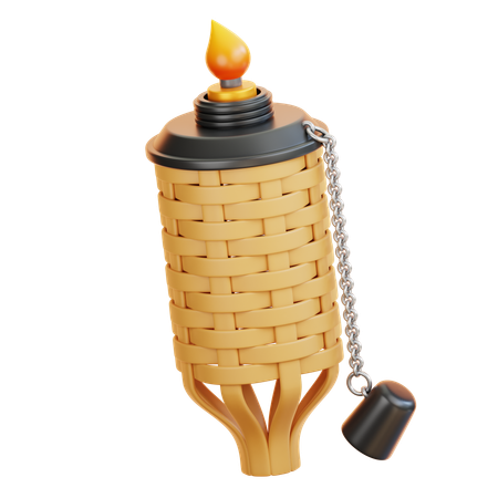 Traditional Torch  3D Icon