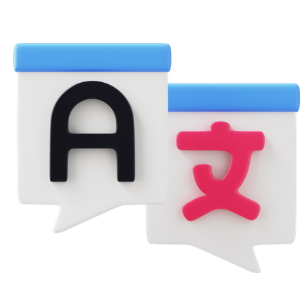 Traduction  3D Icon