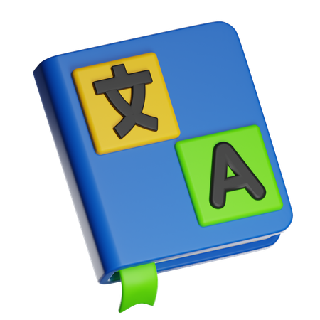 Livre de traduction  3D Icon