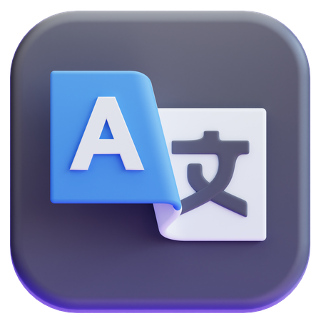 Traduire  3D Icon
