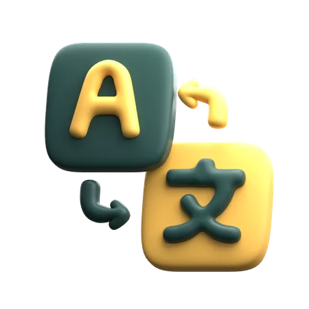 Tradutor de idiomas  3D Icon