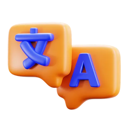 Tradutor de idiomas  3D Icon