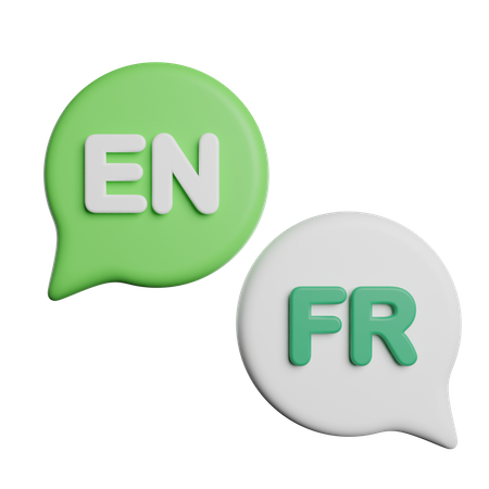 Tradutor de idiomas  3D Icon