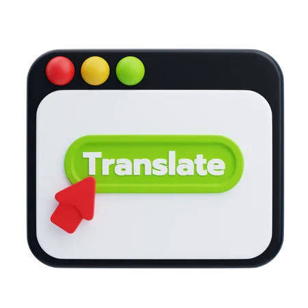 Tradutor online  3D Icon